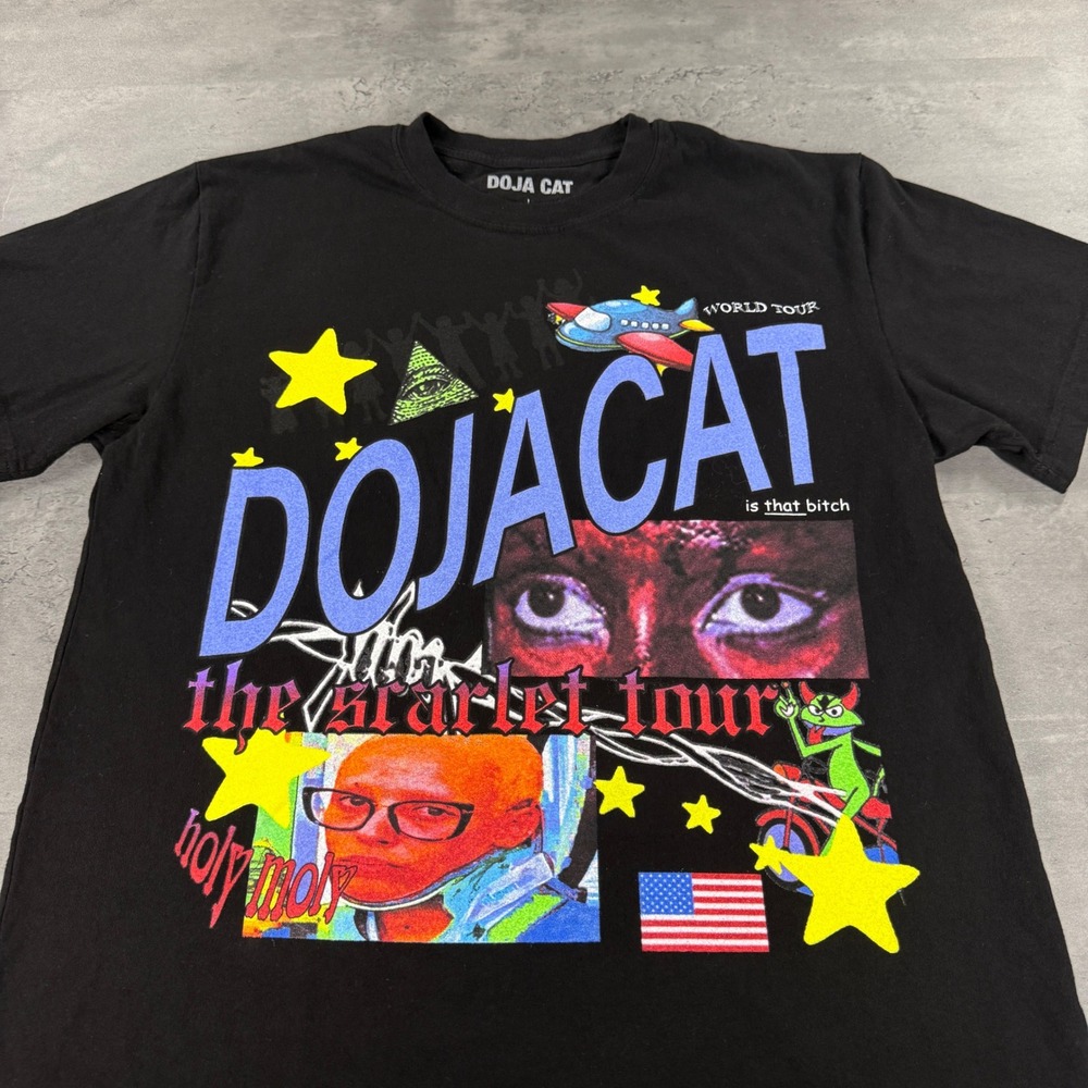 Doja Cat T-Shirt Mens Large Black The Scarlet‎ Tour USA 2023 Graphic Concert Tee